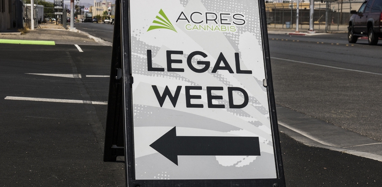 legal weed sign
