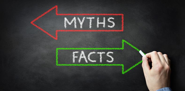 myth vs. fact arrows