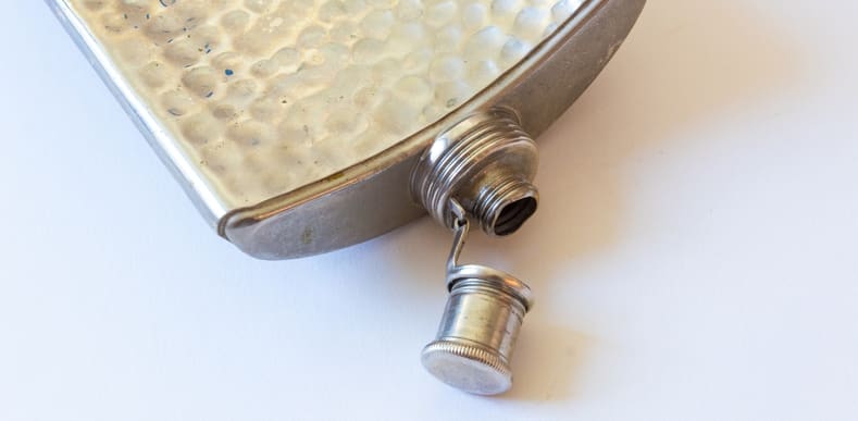 silver flask
