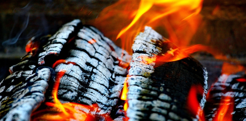 burning kindling