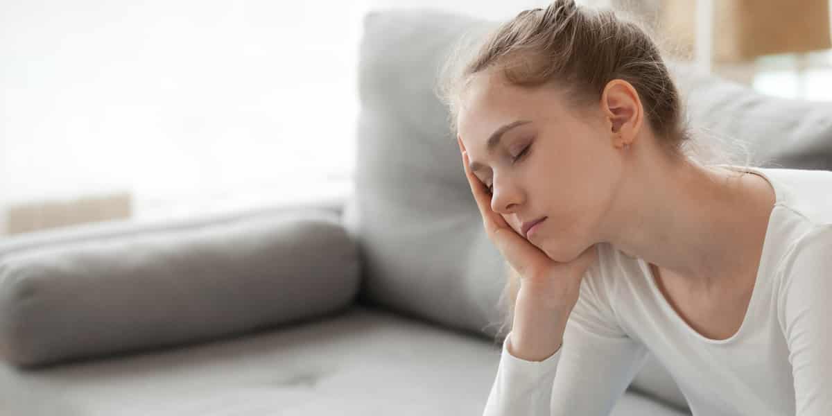 Woman misusing benzos feels side effects of disorientation and over sedation