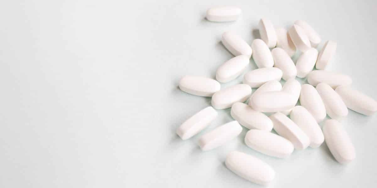pile of Ultram pills sitting on counter