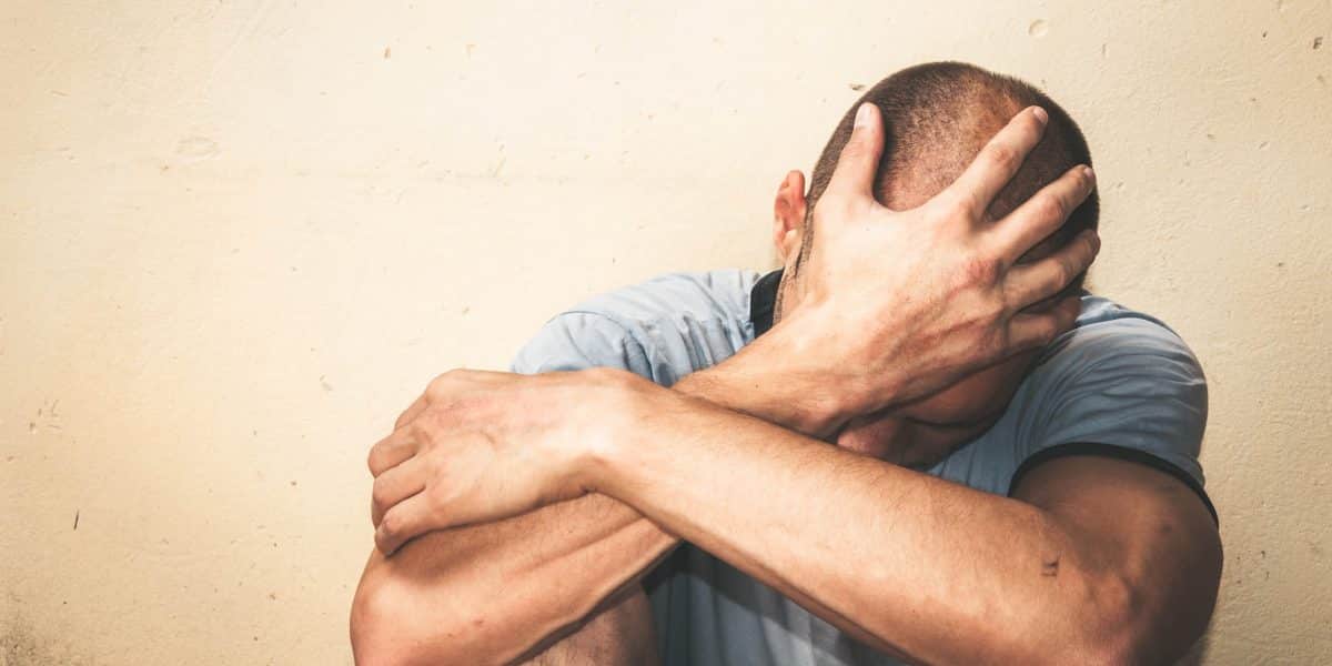 Man experiencing agitation after taking ketamine