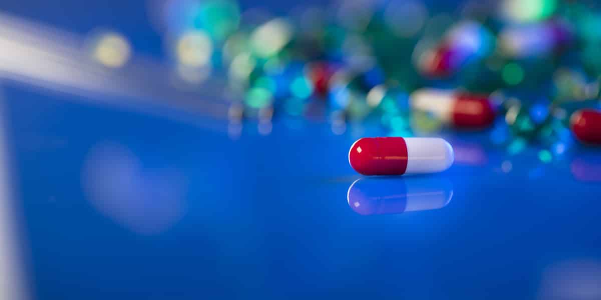 Stimulant pill sitting on a counter