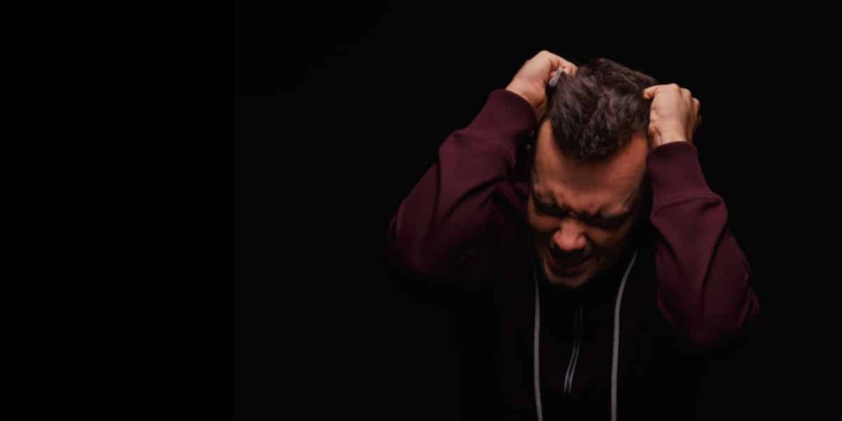 man experiencing intense drug cravings